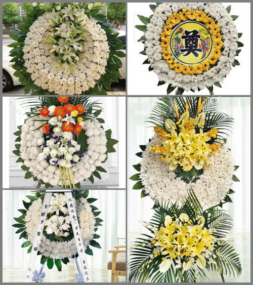 安徽阜阳市界首市泉阳镇王烈桥村花圈速递
